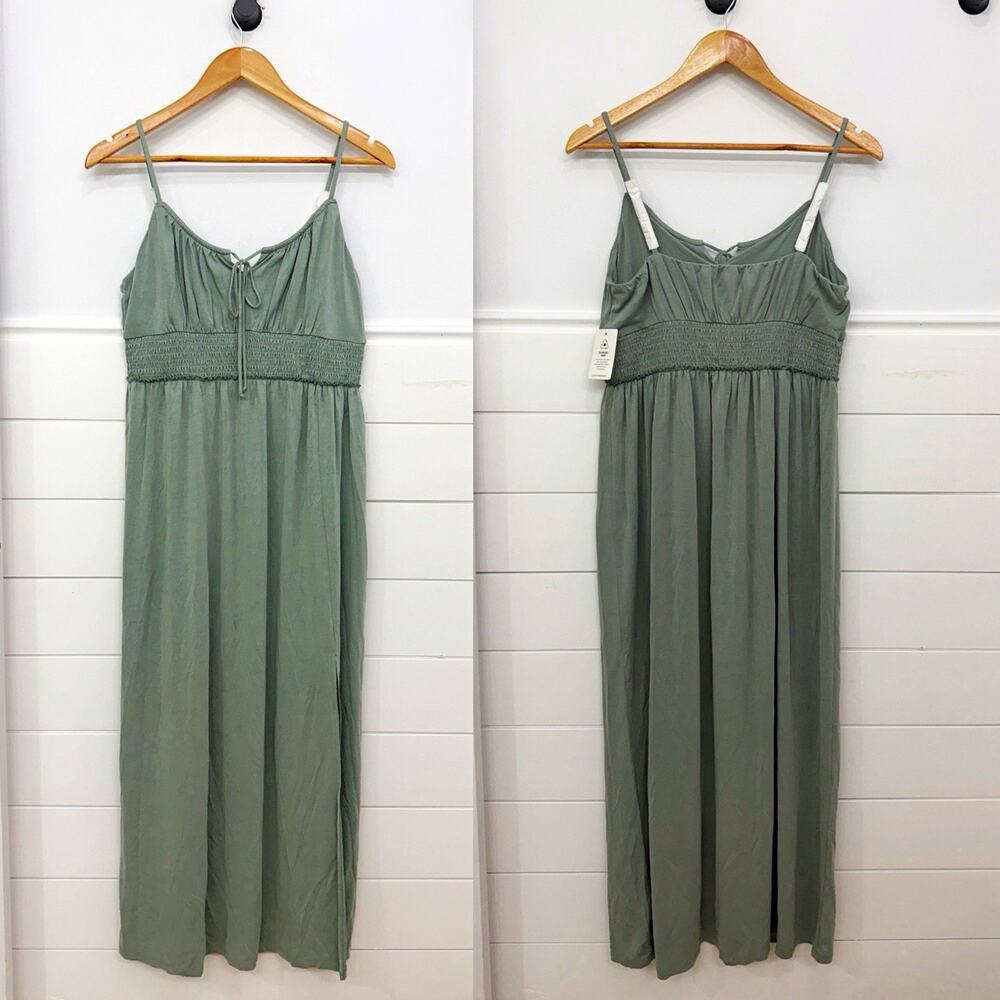 NWT! Women’s Lucky Brand Sandwash Smocked Waist Dress Size Small S